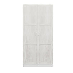 Armoire 2 portes Parai L90xH190cm Blanc