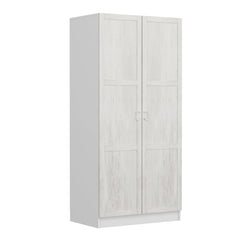 Armoire 2 portes Parai L90xH190cm Blanc