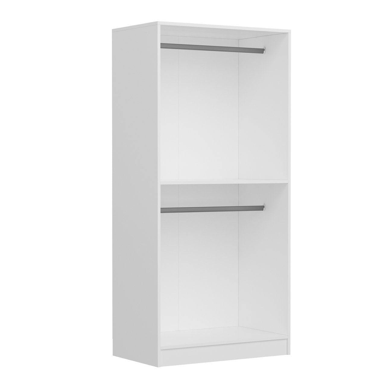 Armoire 2 portes Parai L90xH210cm Blanc