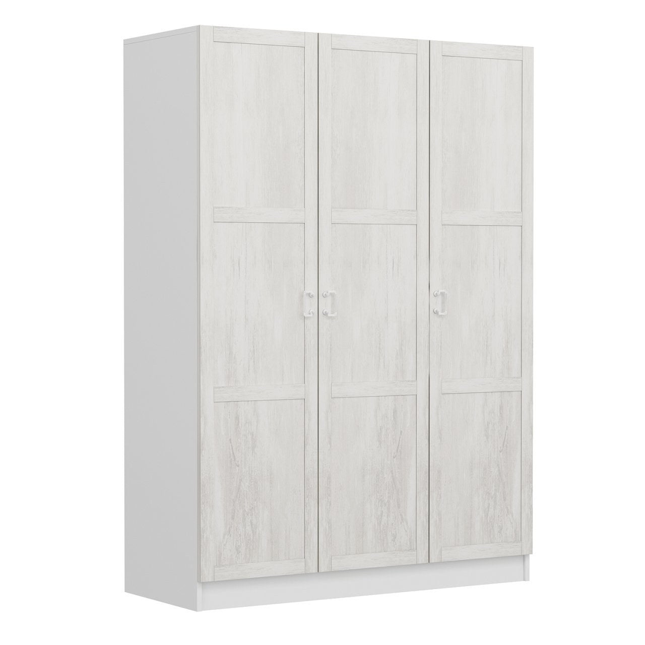 Armoire 3 portes Parai L135xH190cm Blanc