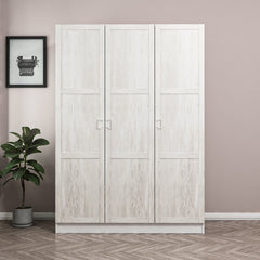 Armoire 3 portes Parai L135xH210cm Blanc