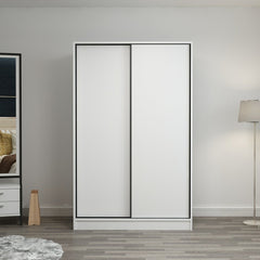 Dressing avec 2 porte coulissantes Carina L120xH190cm Blanc