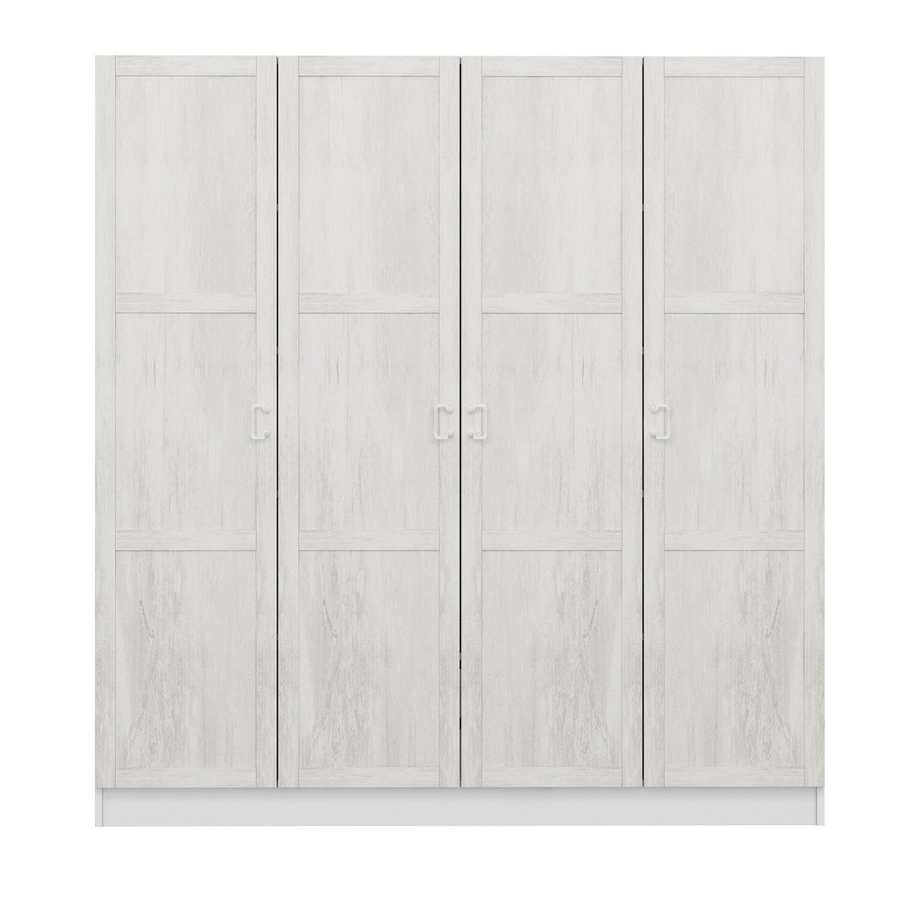 Armoire 4 portes Parai L180xH190cm Blanc