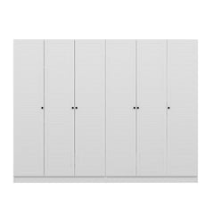 Armoire 6 portes modèle 2 Kuta L270xH210cm Bois Blanc