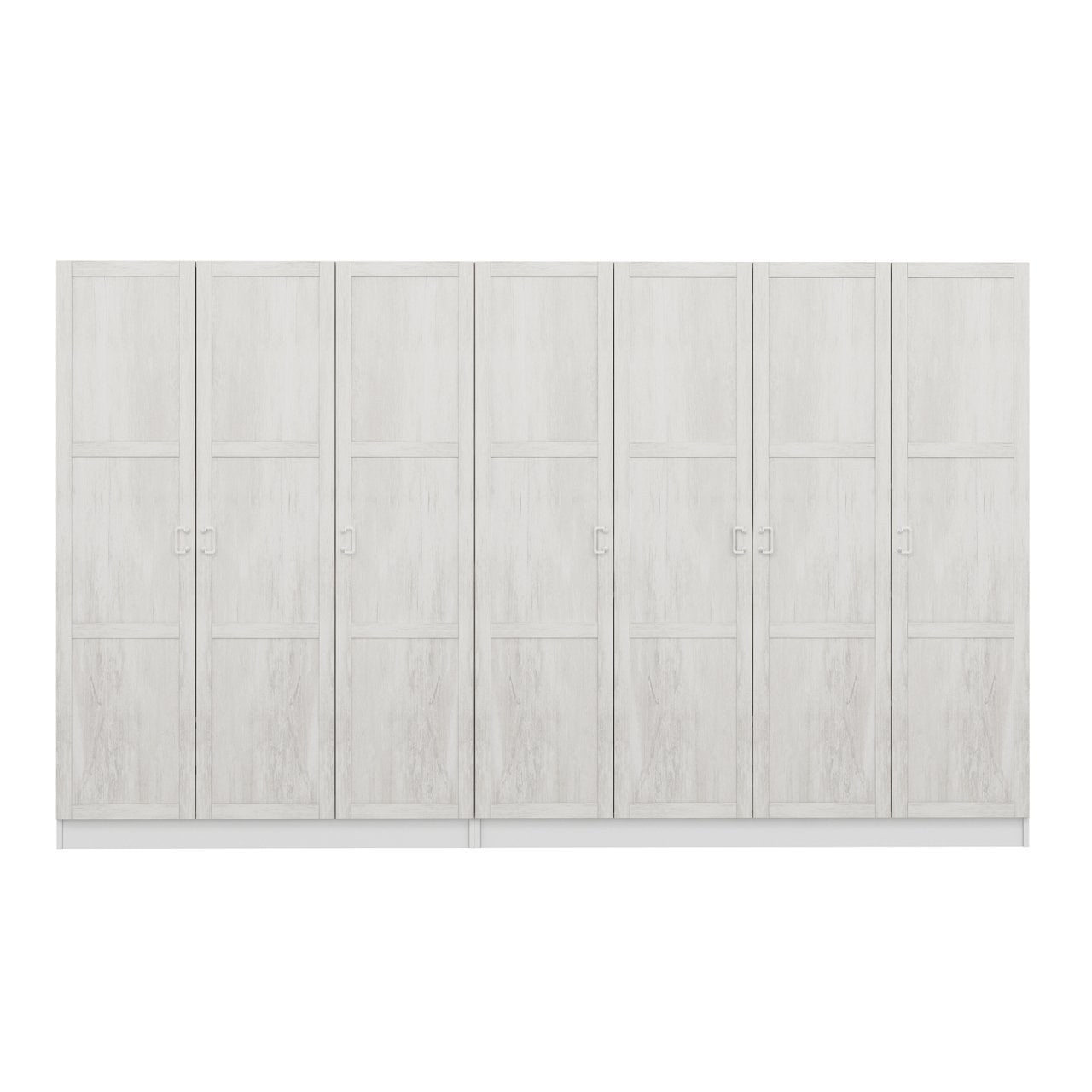 Armoire 7 portes Parai L315xH190cm Blanc