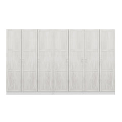 Armoire 7 portes Parai L315xH190cm Blanc