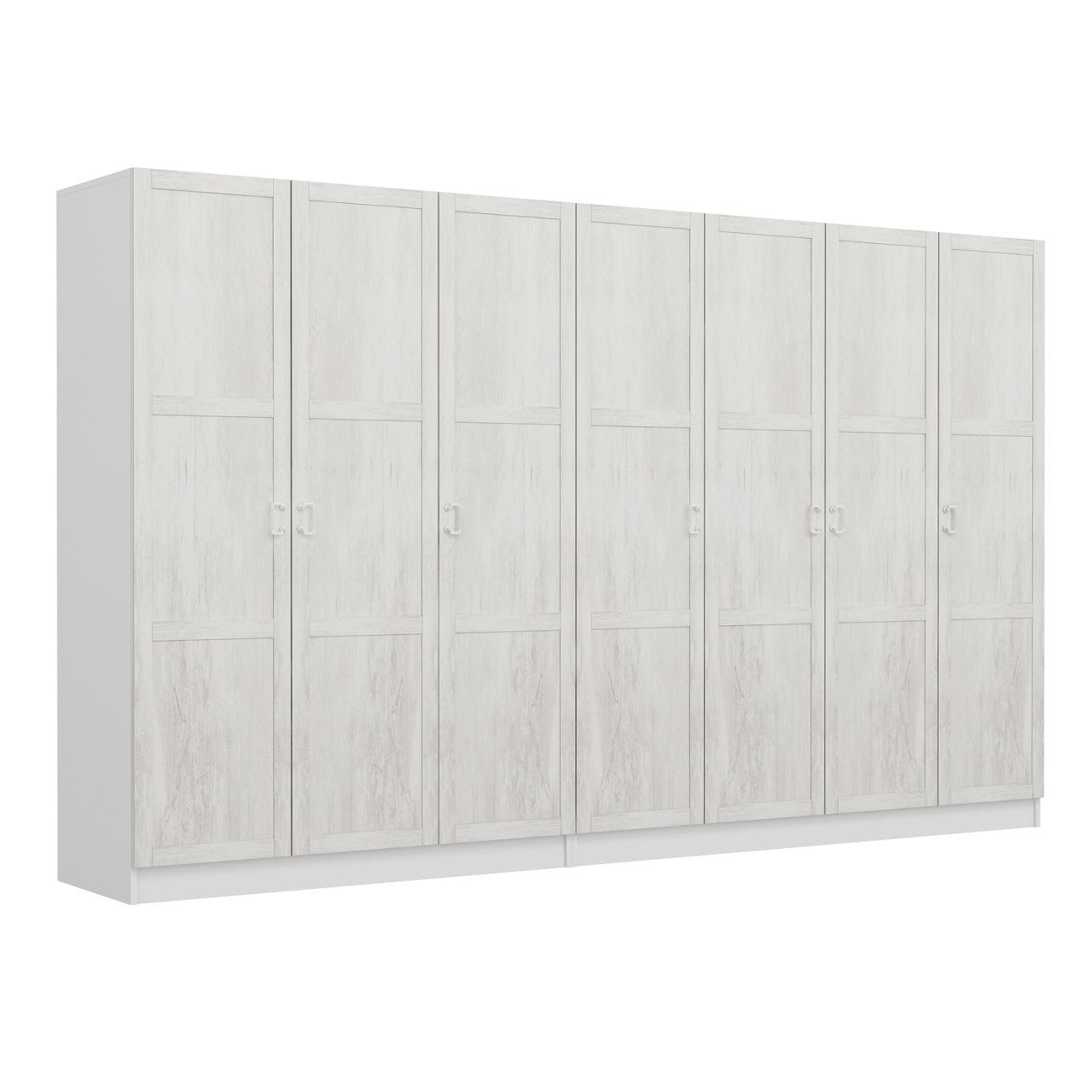 Armoire 7 portes Parai L315xH190cm Blanc