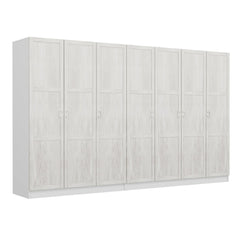 Armoire 7 portes Parai L315xH190cm Blanc