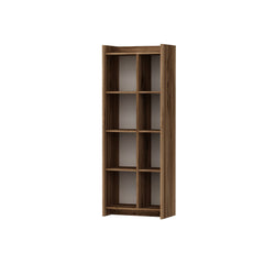 Étagère bibliothèque à porte battante Maritta L60cm Bois clair et Beige