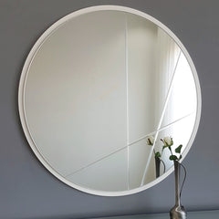 Miroir décoratif Lagas D60cm Bois Blanc