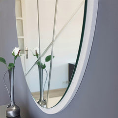 Miroir décoratif Lagas D60cm Bois Blanc