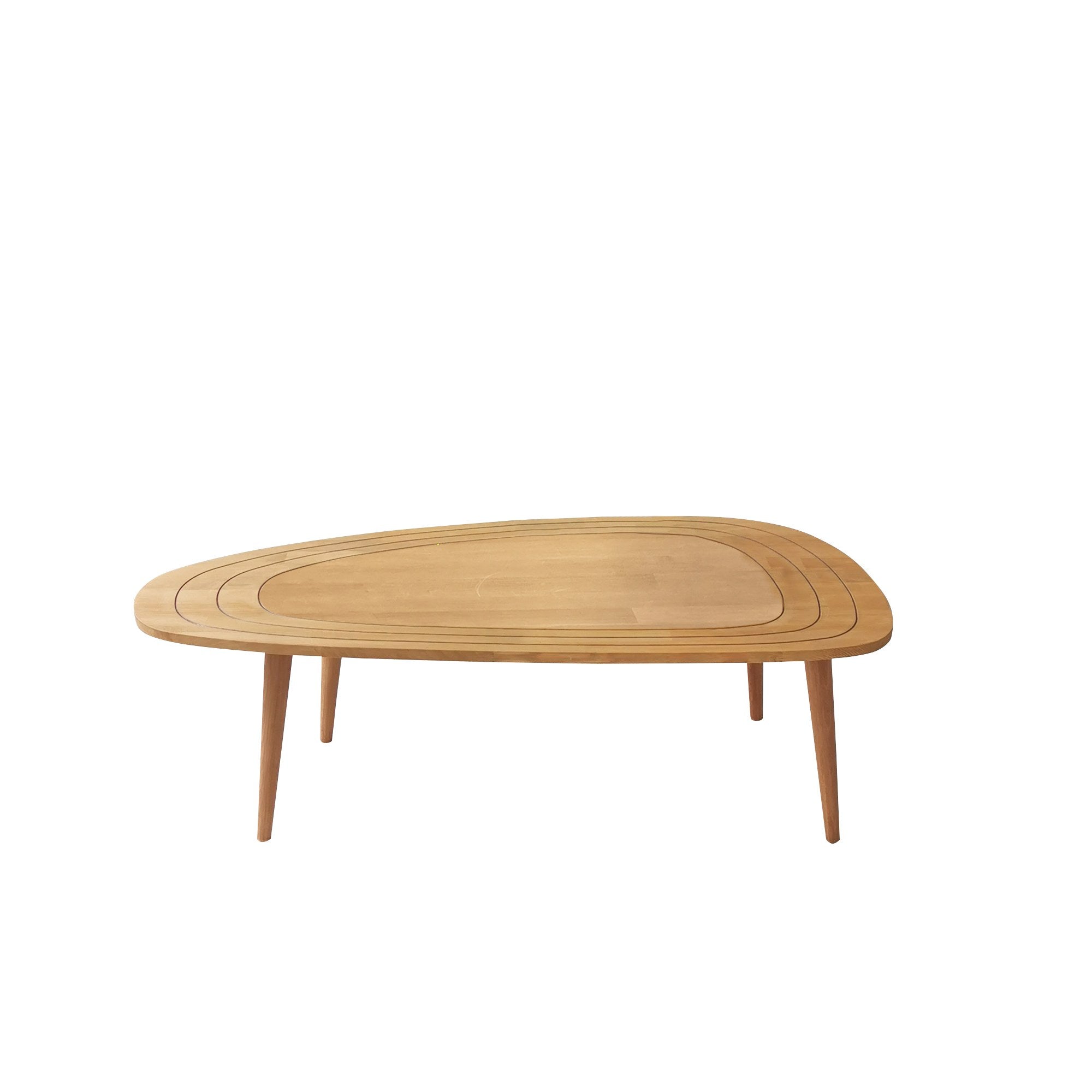 Table basse Tiki 115x50cm Bois massif clair