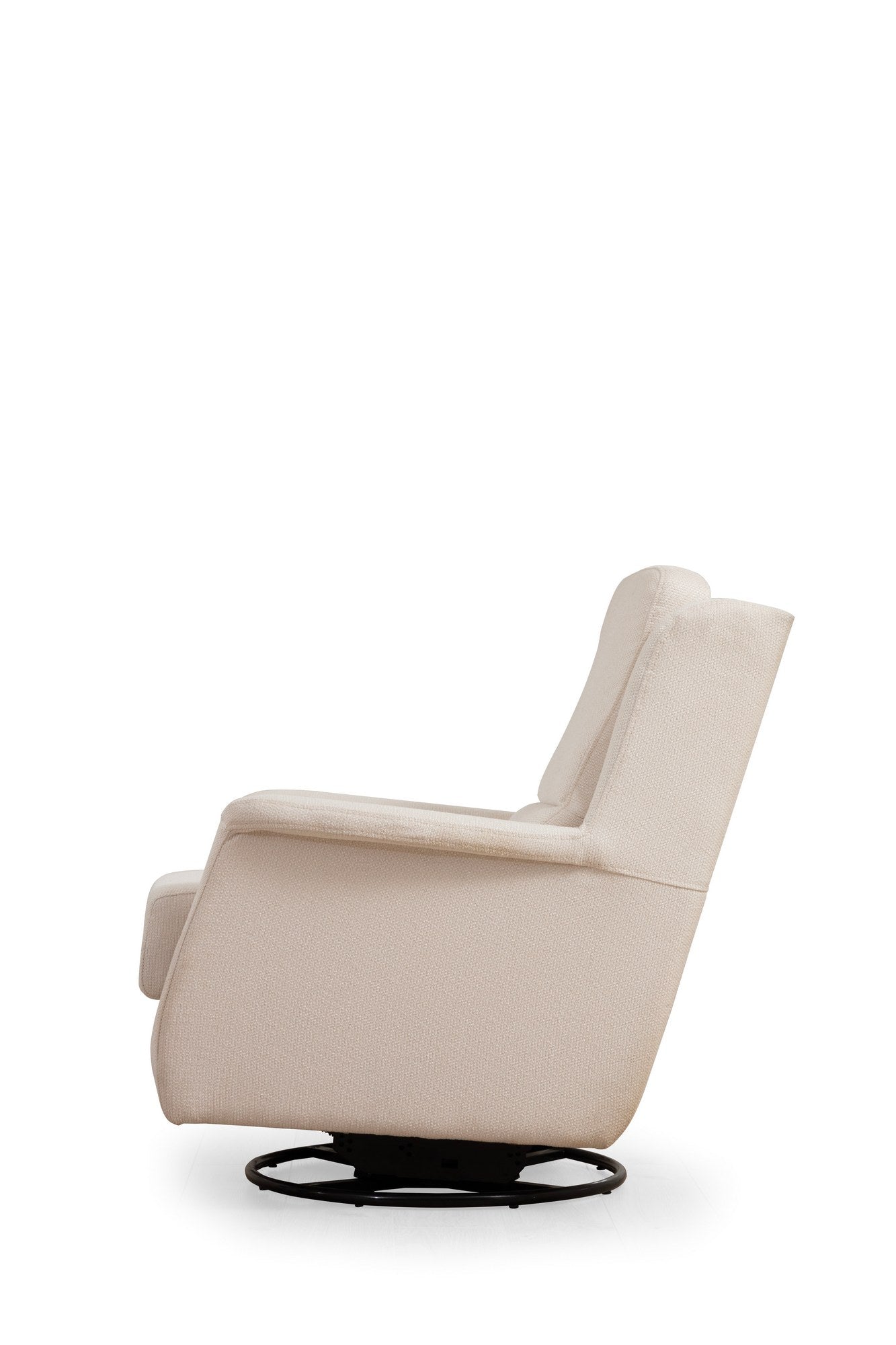 Fauteuil pivotant Enyana Tissu Blanc