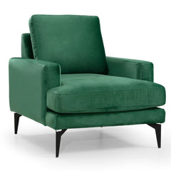 Fauteuil Narchis Velours Vert