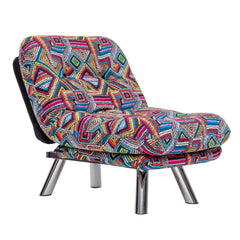 Fauteuil convertible Halora Tissu Motif Ethnique Multicolore