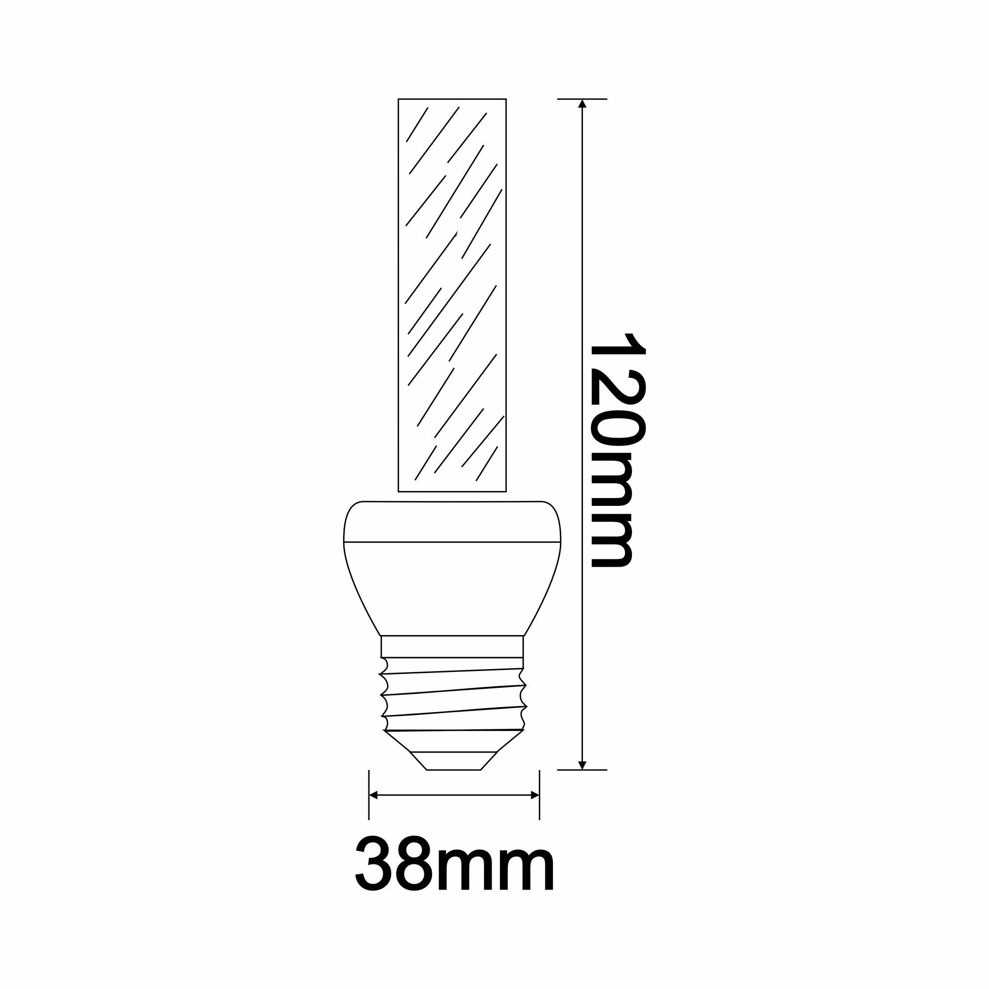 Ampoule LED lumière Blanc chaud Claro E14 Noir