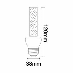 Ampoule LED lumière ambrée Claro E27 Noir