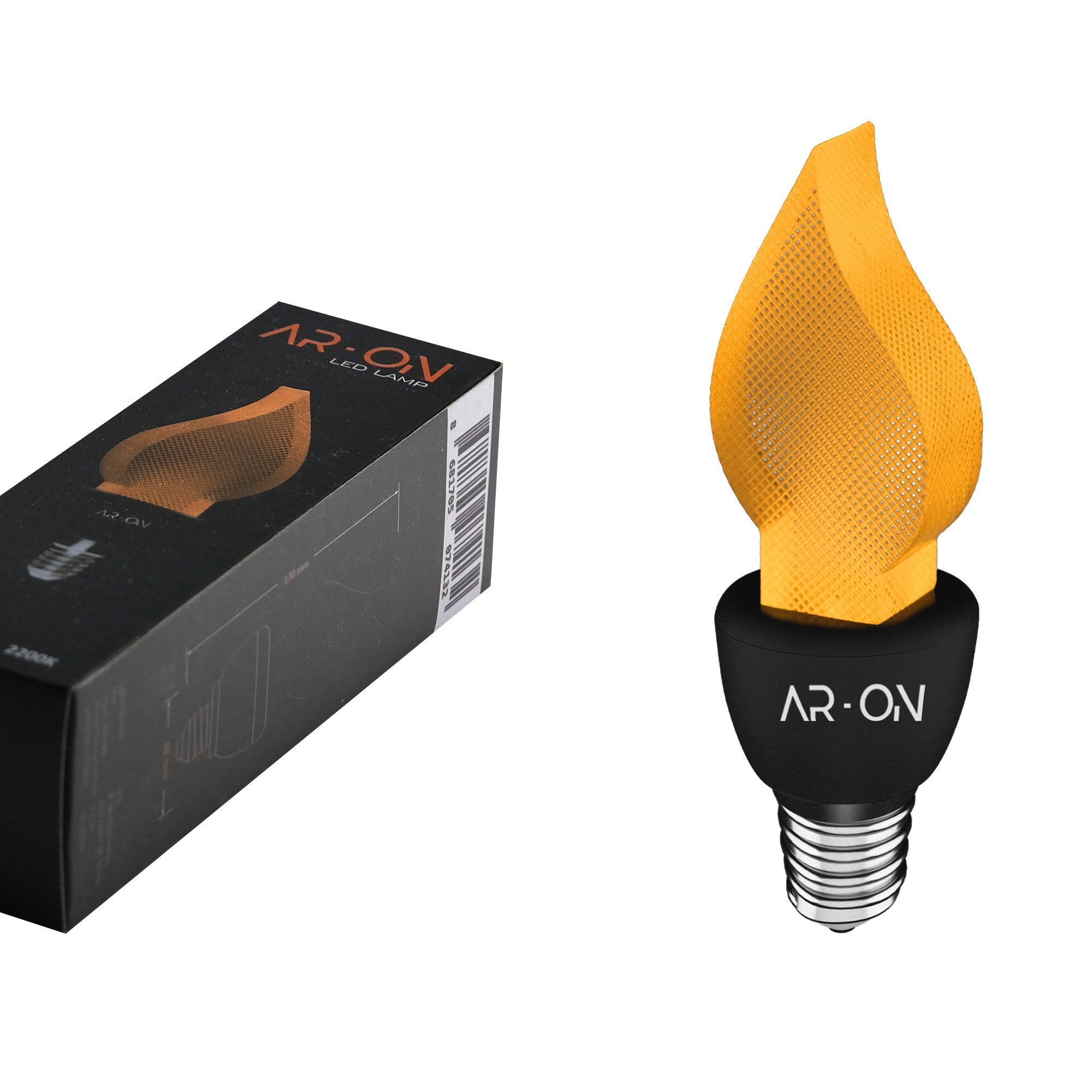 Ampoule LED lumière ambrée Cleri E14 Noir