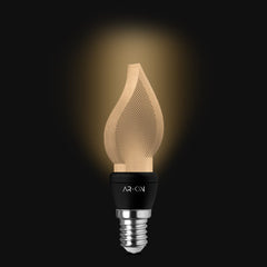 Ampoule LED lumière Blanc chaud Cleri E14 Noir