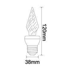 Ampoule LED lumière ambrée Celo E14 Noir