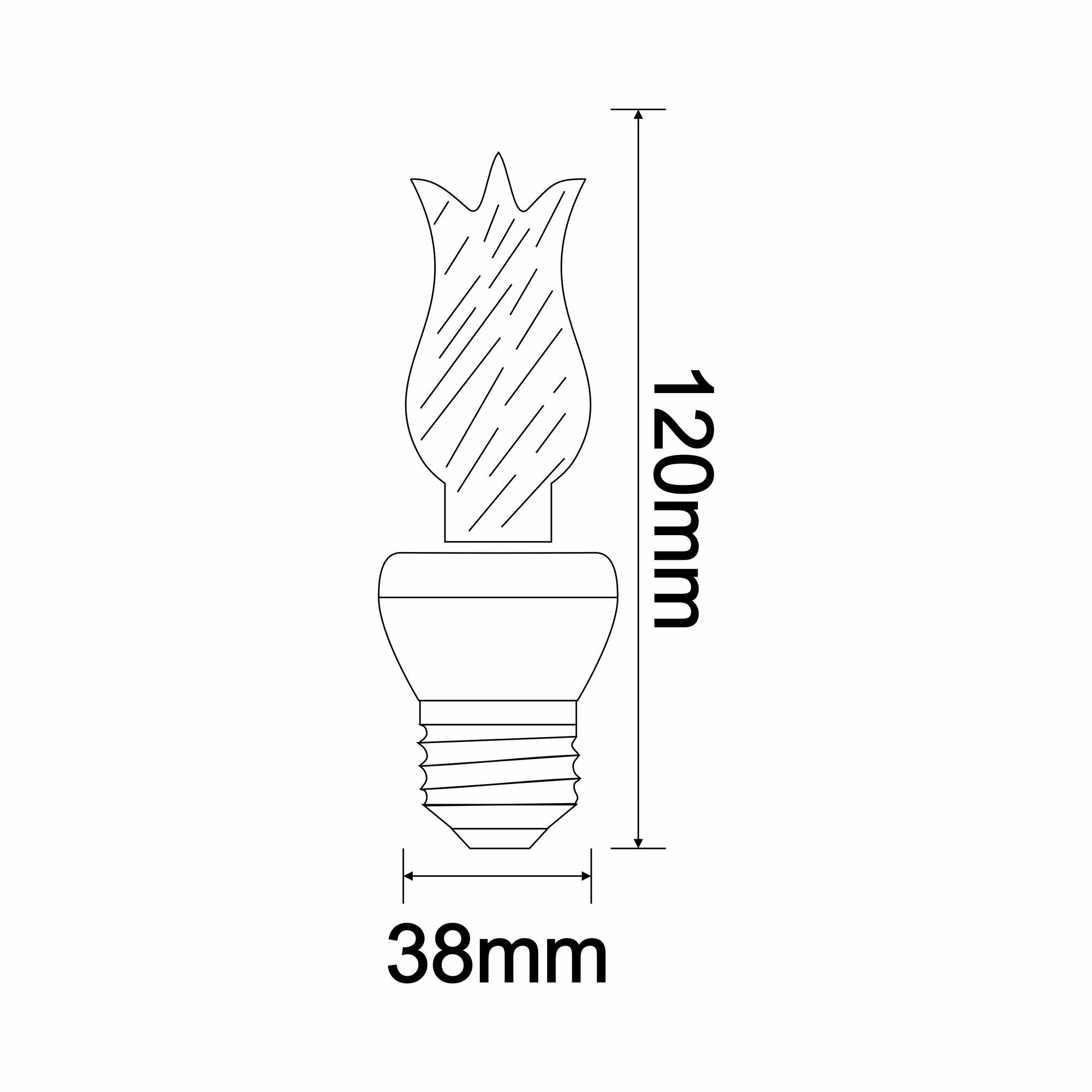 Ampoule LED lumière ambrée Lega E14 Noir