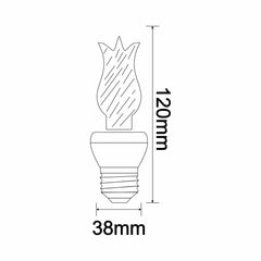 Ampoule LED lumière ambrée Lega E14 Noir