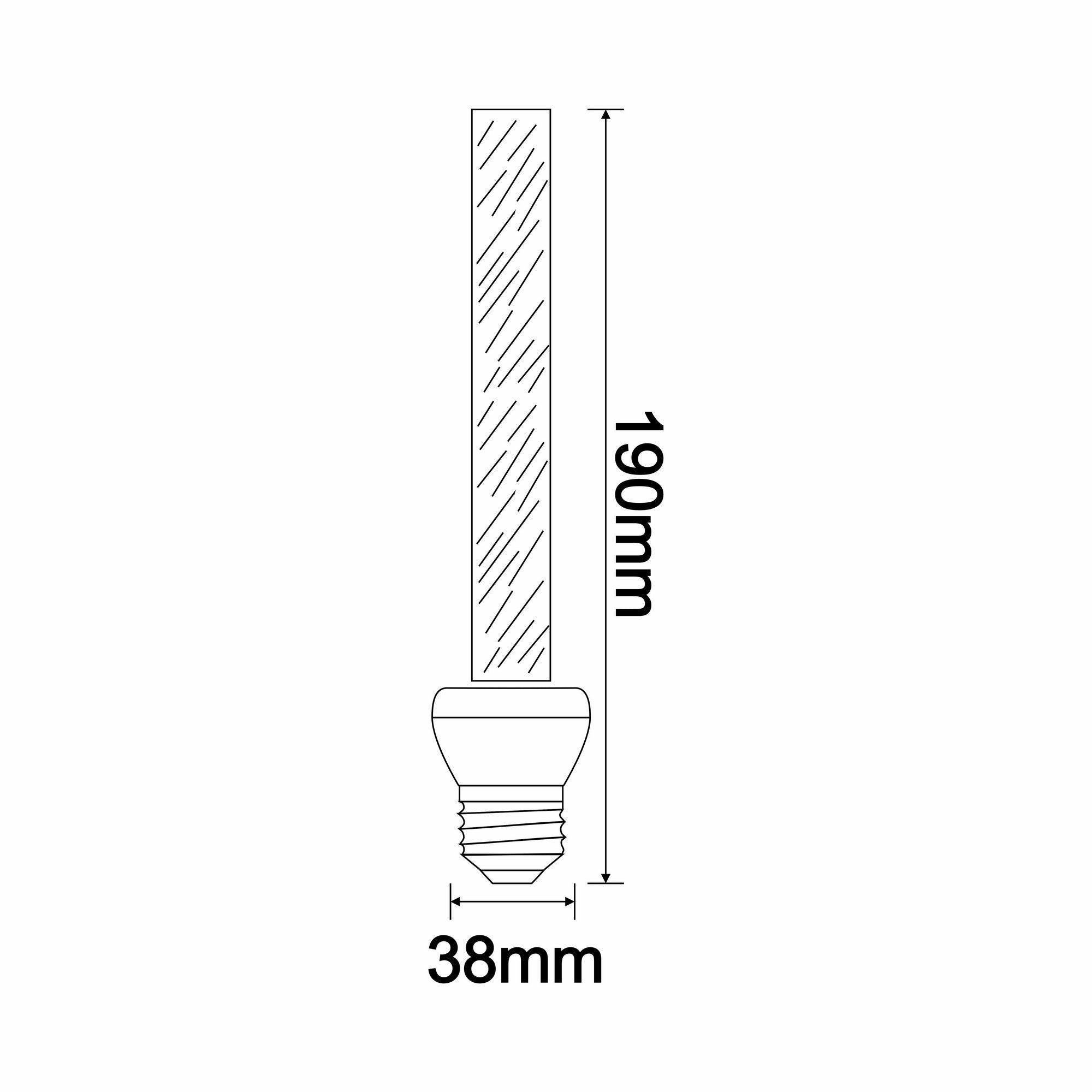 Ampoule LED lumière Blanc chaud Piera E14 Noir