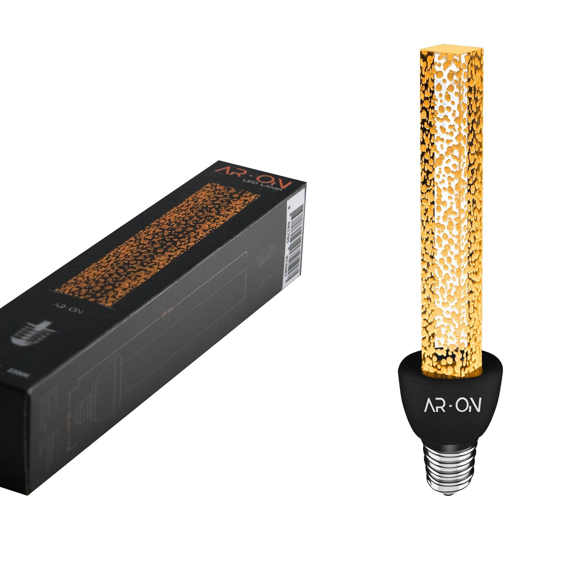 Ampoule LED lumière ambrée Sora E14 Noir