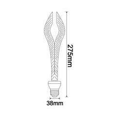 Ampoule LED Lumière ambrée Serny E27 Noir