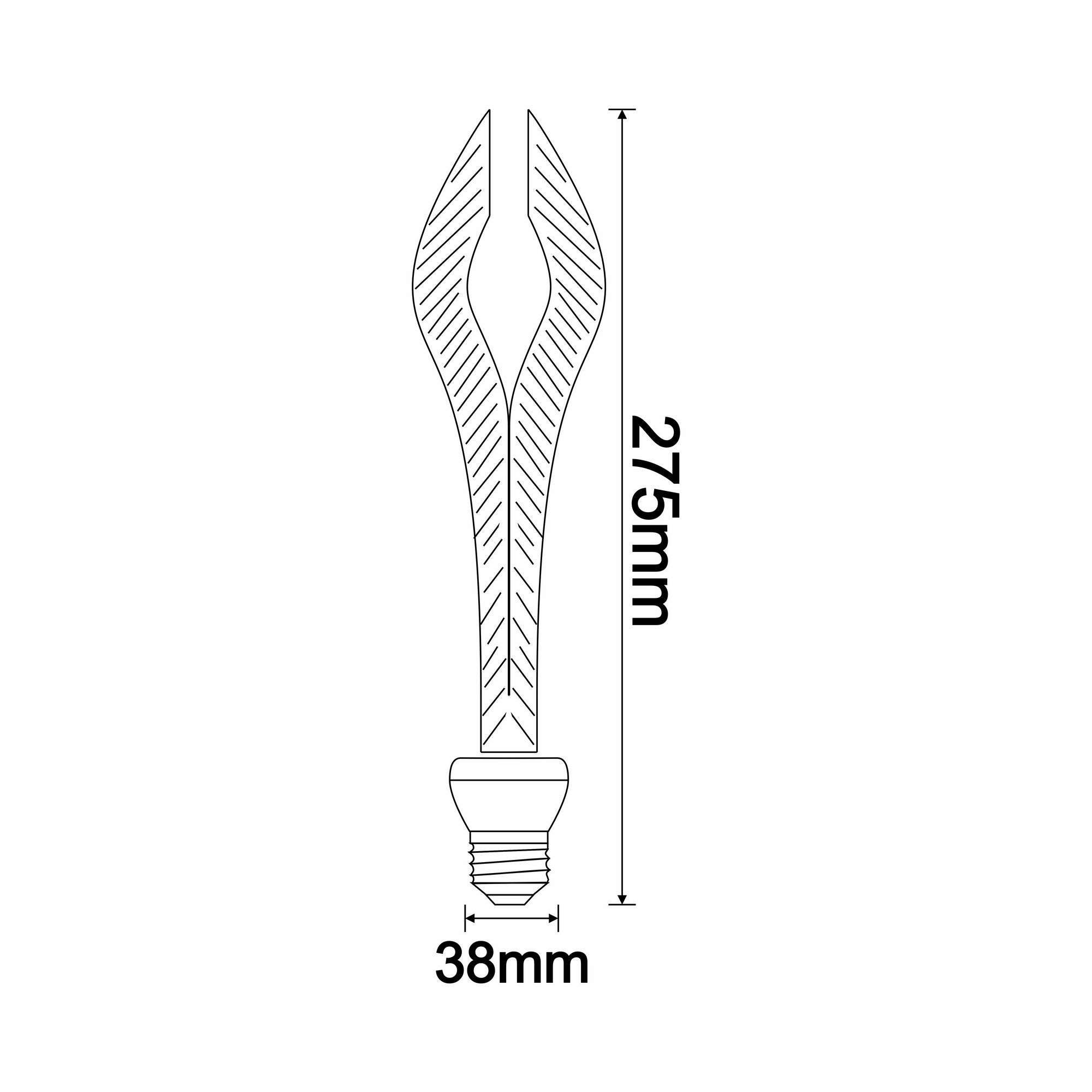 Ampoule LED lumière Blanc chaud Serny E27 Noir