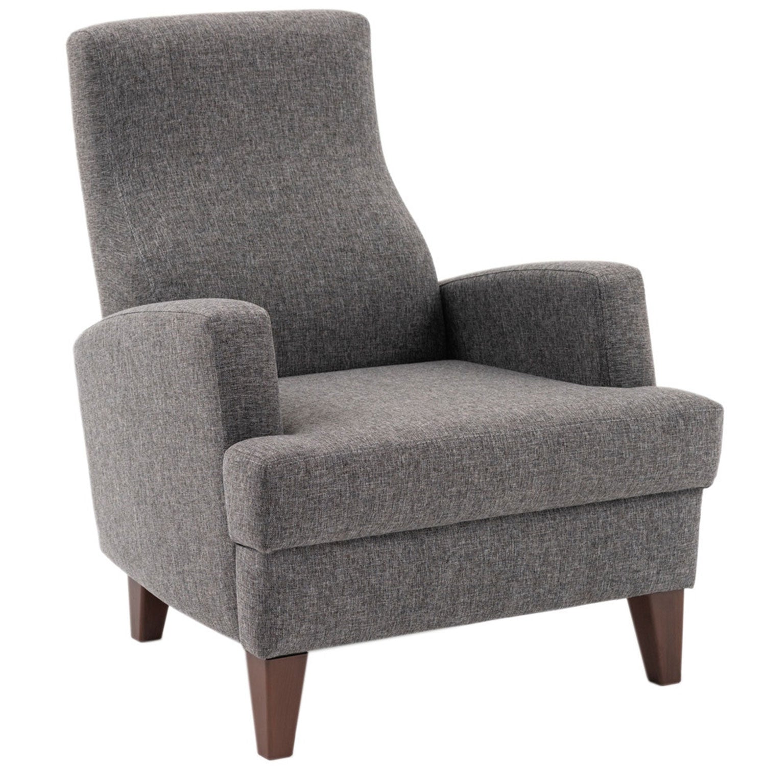 Fauteuil Juana Tissu Gris foncé