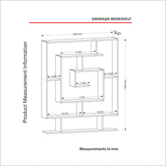 Étagère bibliothèque Dontan L125cm Bois foncé