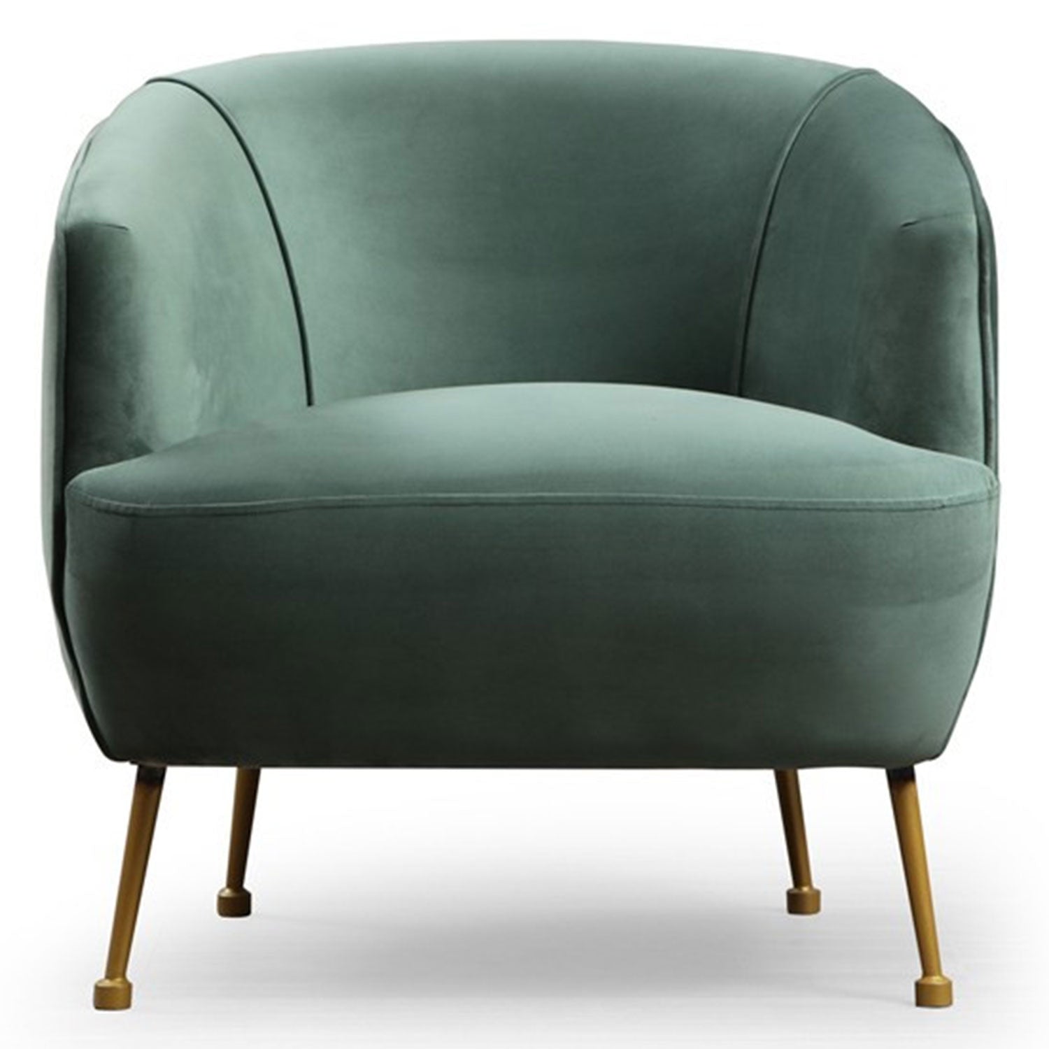 Fauteuil Regila Velours Vert clair