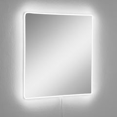 Miroir lumineux Luxuria 50x50cm Bande de néon Blanc