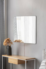 Miroir lumineux Luxuria 50x50cm Bande de néon Blanc