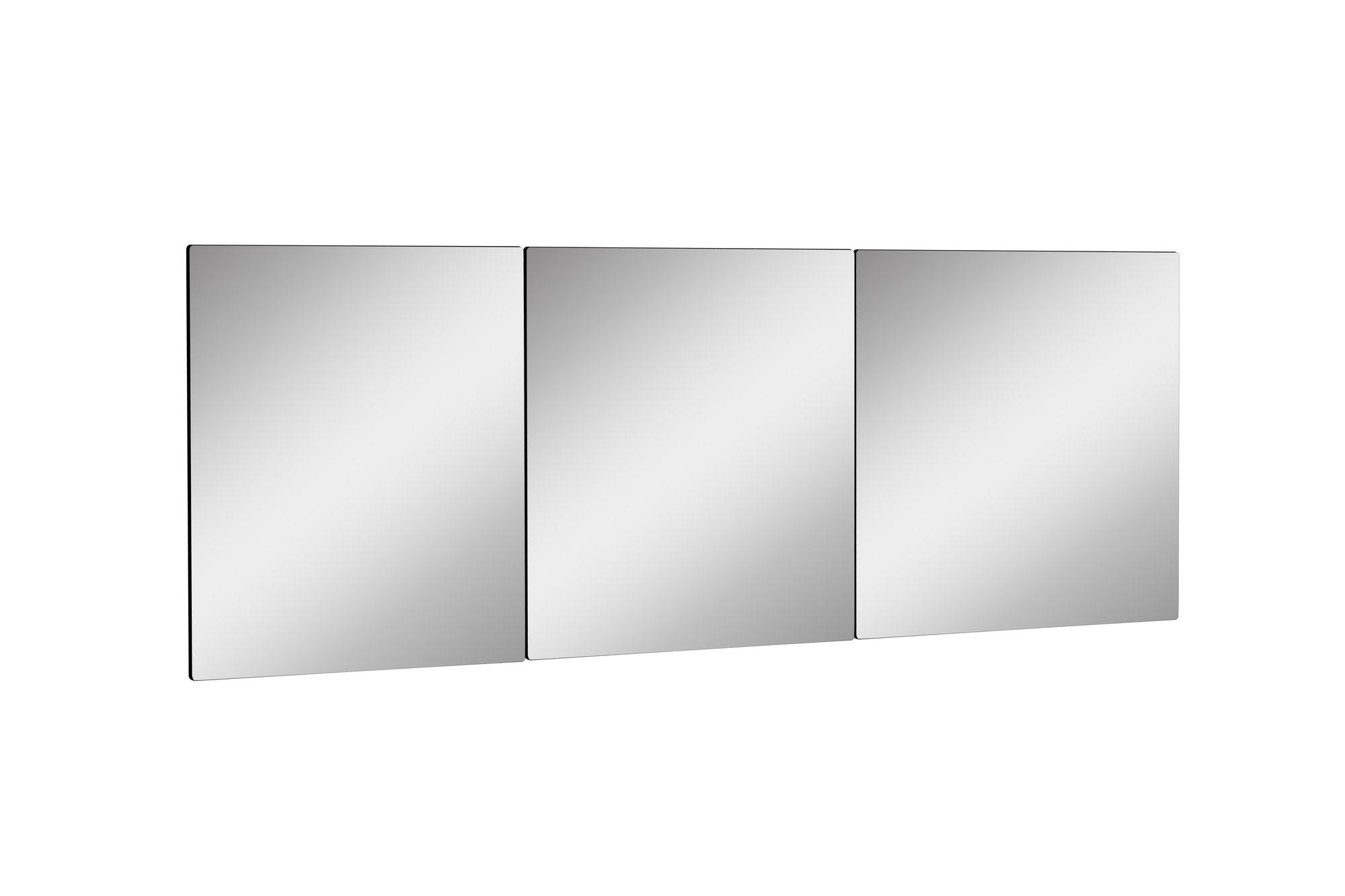 Lot de 3 miroirs adhésifs Klarina L30xH30cm Argent