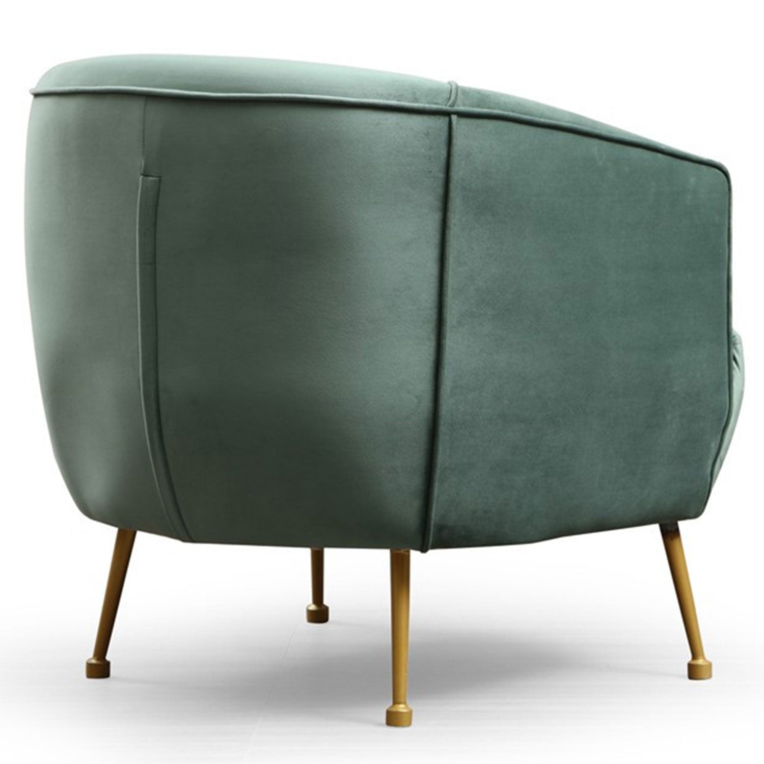 Fauteuil Regila Velours Vert clair