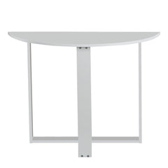 Table console demi-cercle Arothos L106cm Blanc