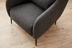 Fauteuil Juanita Tissu Anthracite