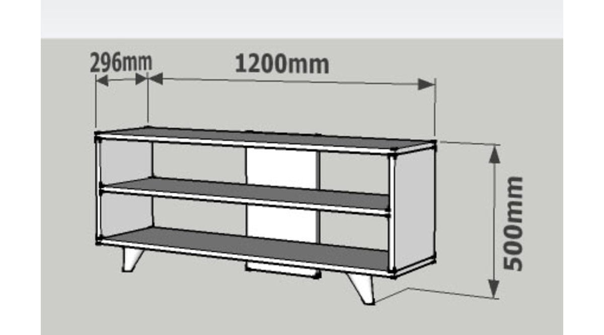 Meuble Tv Rynole L120cm Blanc