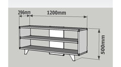 Meuble Tv Rynole L120cm Blanc