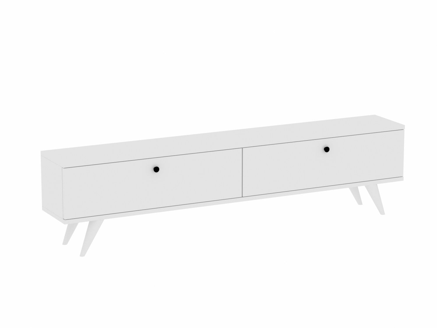 Meuble Tv Dozia L160cm Blanc