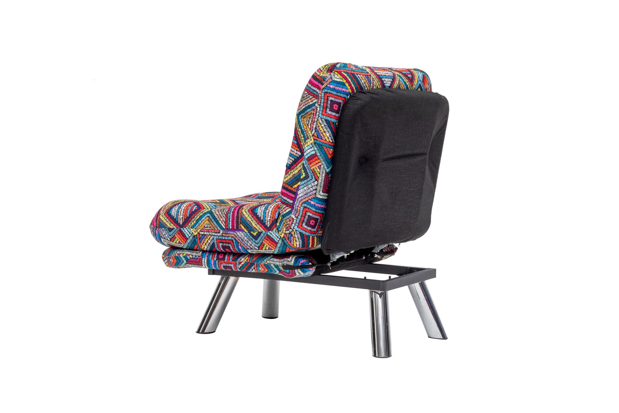 Fauteuil convertible Halora Tissu Motif Ethnique Multicolore