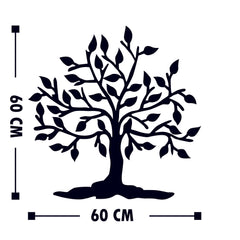 Décoration murale arbre Dolna L60xH60cm Métal Noir