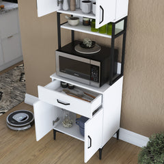 Buffet de cuisine 4 portes et tiroir Ariane L60cm Blanc