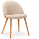 Lot de 6 chaises scandinaves en tissu beige