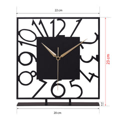 Horloge à poser design Vody L22xH23cm Métal Noir