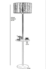 Lampadaire Genzo H160cm Abat jour avec cannage Beige et support Métal Or et Bois massif foncé