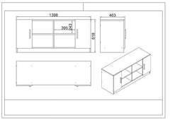 Ensemble de bureau 6 pièces Busymo Bois foncé et Anthracite