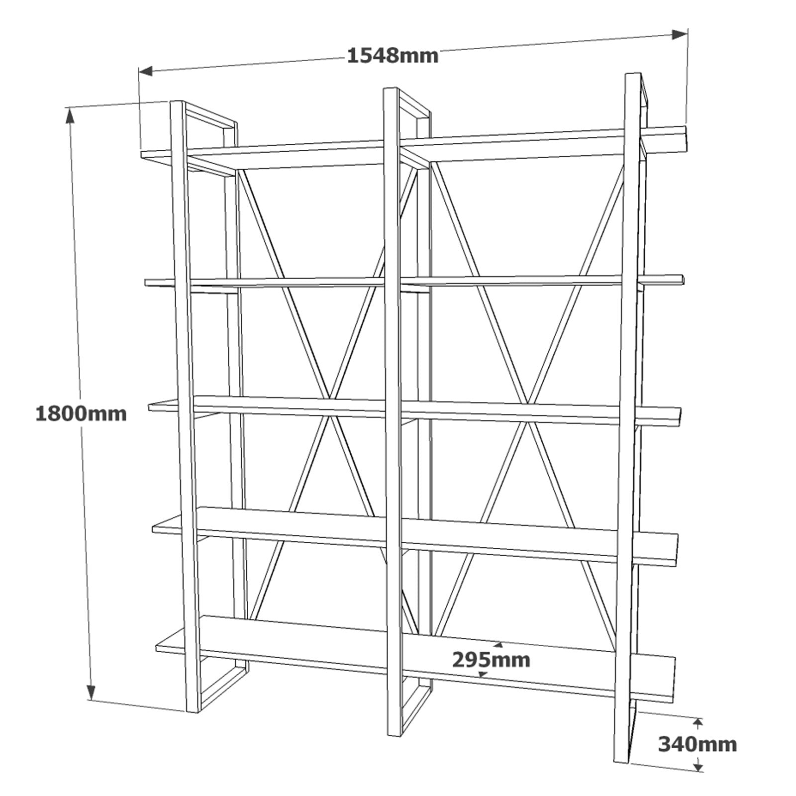 Ensemble de bureau 5 pièces modèle 2 Novag Bois foncé et Anthracite